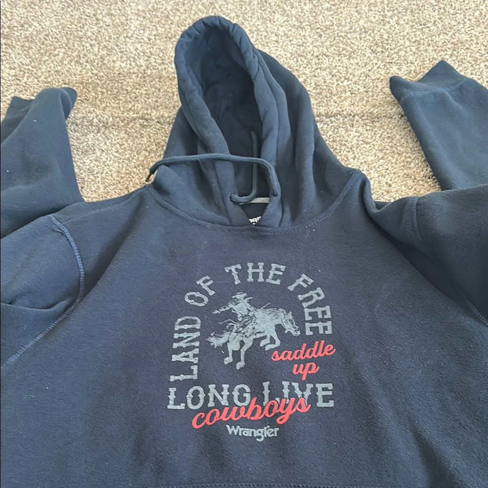 Wrangler Dark Blue Graphic Hoodie